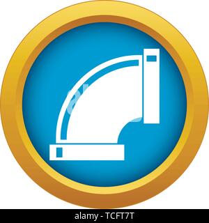 Verbindungsrohre Symbol blau Vector isoliert Stock Vektor