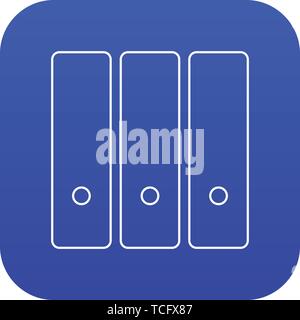 Ordner Symbol blau Vektor Stock Vektor