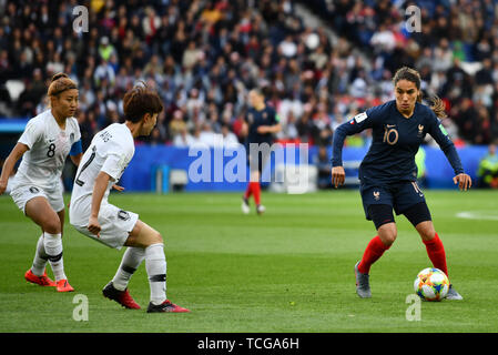 Paris, Frankreich. Juni, 2019., 07.06.2019, Paris (Frankreich), Fußball, FIFA Frauen-WM 2019, Ero Opener, Frankreich - Südkorea, FIFA-Bestimmungen verbieten die Verwendung 07 DER FOTOGRAFIE BILDSEQUENZEN UND/ODER QUASI-VIDEO. | Verwendung der weltweiten Kredit: dpa Picture alliance/Alamy leben Nachrichten Stockfoto