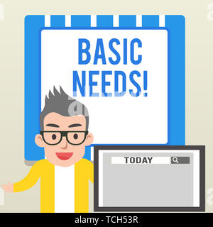 Handschrift Text schreiben. Konzeptionelle foto Messung der absoluten Armut in den Entwicklungsländern Sprecher männlich Monitor mit Search Tool o Stockfoto