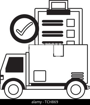 Schnelle Lieferung logistische Stock Vektor