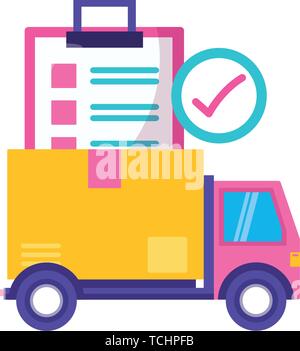 Schnelle Lieferung logistische Stock Vektor