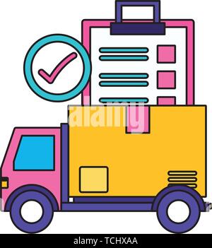 Schnelle Lieferung logistische Stock Vektor