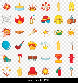 Flamme Symbole, Cartoon Stil Stock Vektor