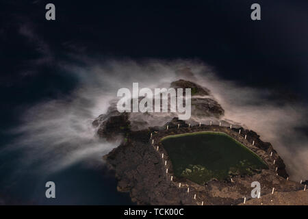 Natürliche Schwimmbäder auf Teneriffa Stockfoto