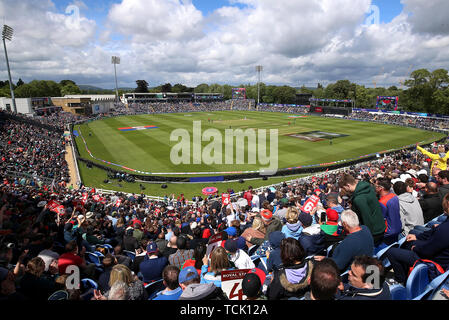 Allgemeine Ansicht der Boden während der ICC Cricket World Cup group Phase Match an der Cardiff Wales Stadion. Stockfoto