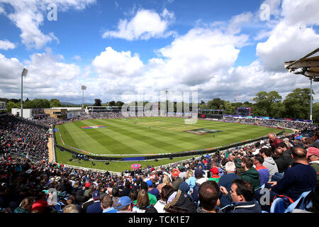 Allgemeine Ansicht der Boden während der ICC Cricket World Cup group Phase Match an der Cardiff Wales Stadion. Stockfoto