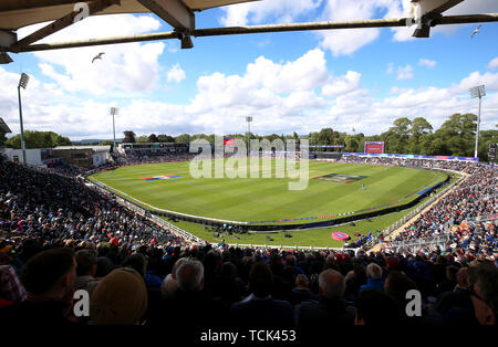 Allgemeine Ansicht der Boden während der ICC Cricket World Cup group Phase Match an der Cardiff Wales Stadion. Stockfoto