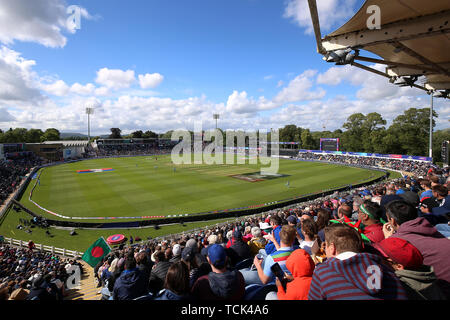 Gesamtansicht des Bodens während des ICC Cricket World Cup Gruppenspiel im Cardiff Wales Stadium. Stockfoto