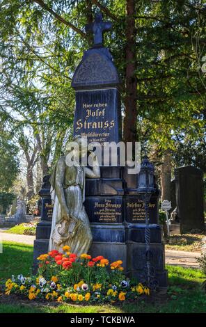 Grab von Josef Strauss, Komponist, Wiener Zentralfriedhof, Wien, Österreich Stockfoto