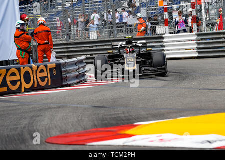 Monte Carlo / Monaco - 23/05/2019 - #20 Kevin Magnussen (DEN, Haas VF19) während des RP2 vor der 2019 beim Grand Prix von Monaco Stockfoto