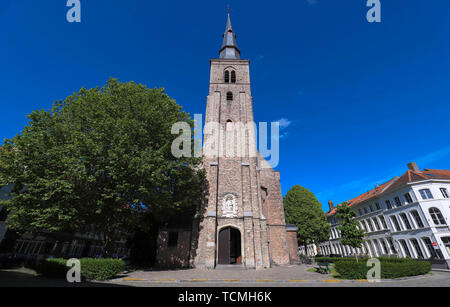 Die katholische St. Anna Kirche in Brügge, Belgien. Diese einfache Saalkirche, der zu Beginn des 17. Jahrhunderts gebaut, überrascht mit seiner reichen B Stockfoto