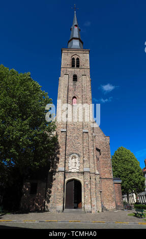 Die katholische St. Anna Kirche in Brügge, Belgien. Diese einfache Saalkirche, der zu Beginn des 17. Jahrhunderts gebaut, überrascht mit seiner reichen B Stockfoto