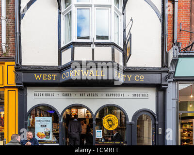 West Cornwall Pasty Company in Windsor. Stockfoto