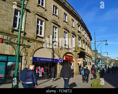 Buxton Stadtzentrum, Derbyshire, Großbritannien Stockfoto