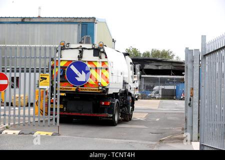 Allgemeine Ansichten des Westhampnet Tipp und weigern sich, Center, Chichester, West Sussex, UK. Stockfoto