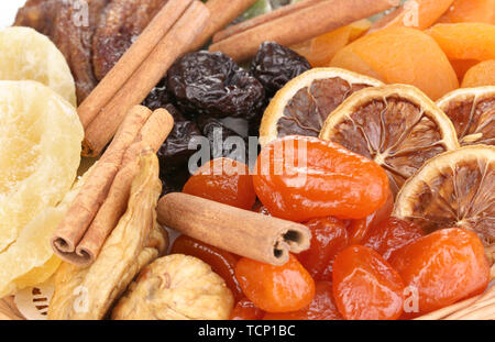 Getrocknete Früchte close-up Stockfoto