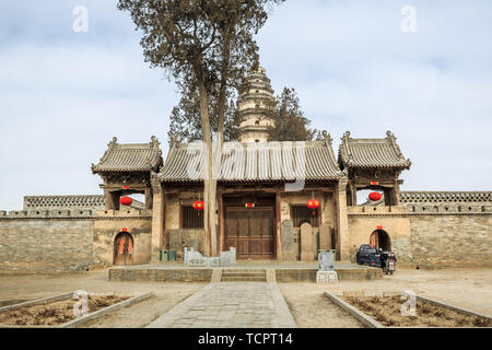 Tempel Architektur in der Jin Dynastie von Cixiang Tempel in Pingyao, Shanxi Provinz Stockfoto