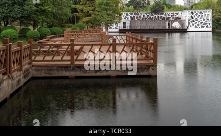 Fünf verstreute Gebäude Stockfoto