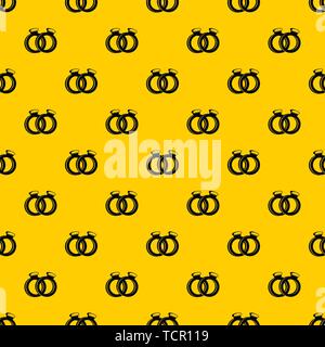 Ein paar gold Trauringe Muster Vektor Stock Vektor