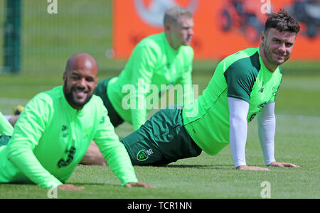 Scott Hogan während des Trainings auf die FAI National Training Center, Abbotstown, Irland. Stockfoto