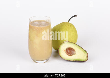 Saft, Milch, Tee, Obst trinken Stockfoto