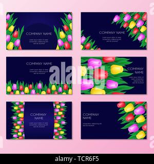 Vintage Karte gesetzt. Florale ornamentale Muster Stock Vektor