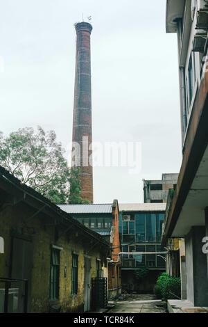 Eine Ecke der Landschaft von Guangzhou Red Brick Factory Stockfoto