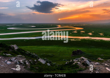 Bayinbrook Prairie, Yili, Xinjiang Stockfoto