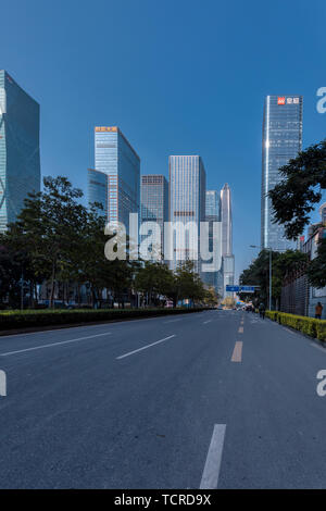 Kommerzieller Kreis, zentrale Futian District, Shenzhen Stockfoto