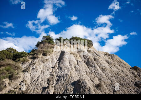 Badlands calanchi genannt. Landschaft der Region Basilicata. Der Provinz Matera, Italien Stockfoto