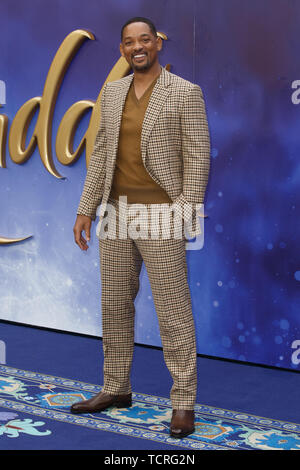 Europäische Gala Premiere von "Aladdin" im Odeon Luxe Leicester Square - Ankunft mit: Will Smith, Wo: London, Vereinigtes Königreich, wenn: 09. Mai 2019 Credit: Mario Mitsis/WENN.com Stockfoto