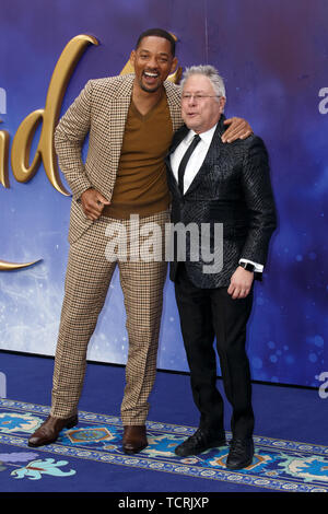 Europäische Gala Premiere von "Aladdin" im Odeon Luxe Leicester Square - Ankunft mit: Will Smith, Alan Menken Wo: London, Großbritannien Wann: 09. Mai 2019 Credit: Mario Mitsis/WENN.com Stockfoto