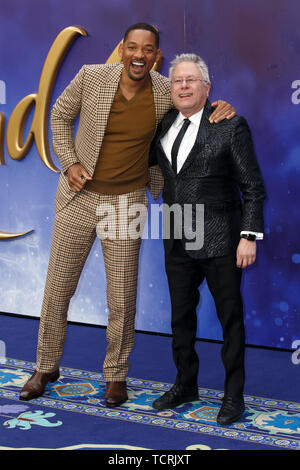 Europäische Gala Premiere von "Aladdin" im Odeon Luxe Leicester Square - Ankunft mit: Will Smith, Alan Menken Wo: London, Großbritannien Wann: 09. Mai 2019 Credit: Mario Mitsis/WENN.com Stockfoto