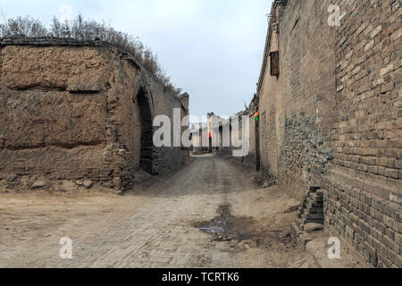 Bleibt der Maojia alten Wohnhäuser in Pingyao Xi Dorf, Provinz Shanxi Stockfoto