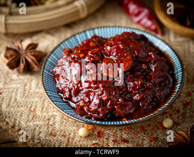 Bean Sauce, Chili Sauce. Stockfoto