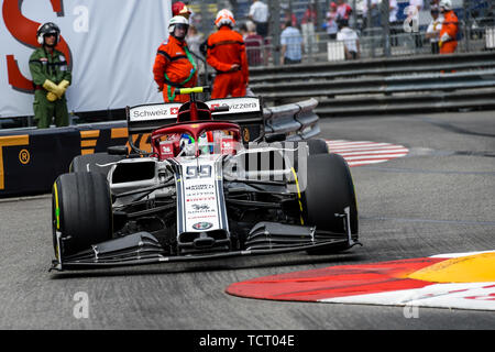 Monte Carlo / Monaco - 23/05/2019 - 99 Antonio Giovinazzi (ITA, Alfa Romeo, C38) während des RP2 vor der 2019 beim Grand Prix von Monaco Stockfoto