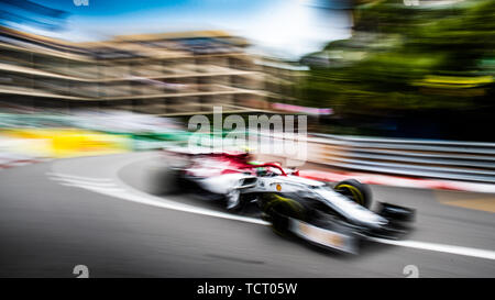 Monte Carlo / Monaco - 23/05/2019 - 99 Antonio Giovinazzi (ITA, Alfa Romeo, C38) während des RP2 vor der 2019 beim Grand Prix von Monaco Stockfoto