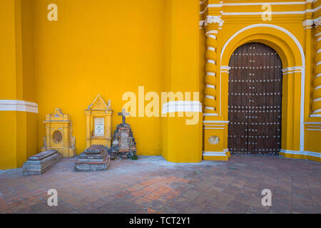 Convento de San Gabriel Arcángel Franciscano (San Gabriel Friary) ist eine Kirche und Kloster in Cholula, Puebla, Mexiko. Stockfoto
