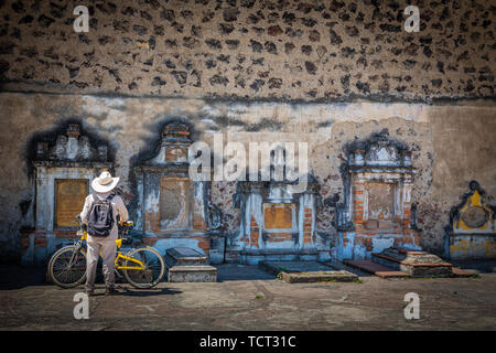 Convento de San Gabriel Arcángel Franciscano (San Gabriel Friary) ist eine Kirche und Kloster in Cholula, Puebla, Mexiko. Stockfoto