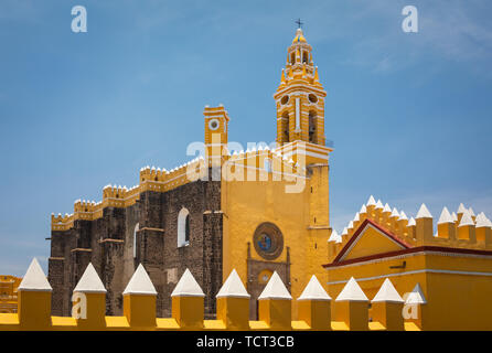 Convento de San Gabriel Arcángel Franciscano (San Gabriel Friary) ist eine Kirche und Kloster in Cholula, Puebla, Mexiko. Stockfoto
