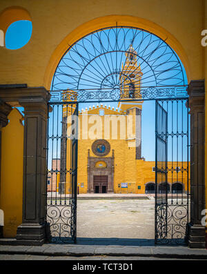 Convento de San Gabriel Arcángel Franciscano (San Gabriel Friary) ist eine Kirche und Kloster in Cholula, Puebla, Mexiko. Stockfoto