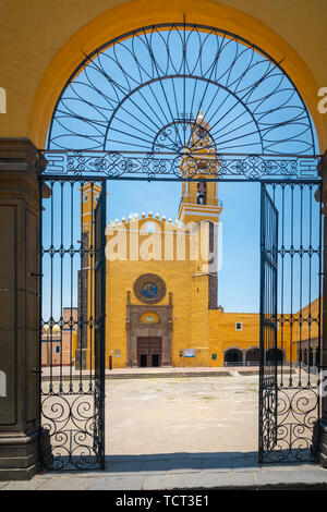 Convento de San Gabriel Arcángel Franciscano (San Gabriel Friary) ist eine Kirche und Kloster in Cholula, Puebla, Mexiko. Stockfoto