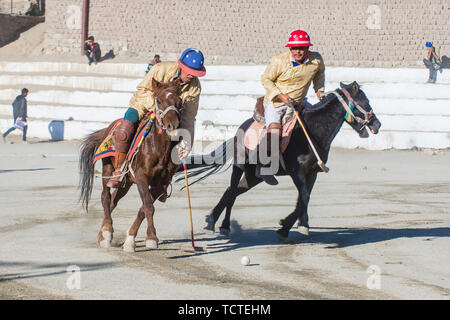 Polo viel während des Ladakh Festivals in Leh, Indien Stockfoto