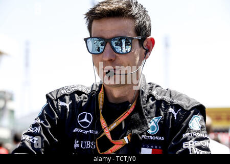 Montreal, Kanada. 09 Juni, 2019. Motorsport: FIA Formel Eins-Weltmeisterschaft 2019, Grand Prix von Kanada, Mechaniker von MERCEDES AMG PETRONAS Motorsport 09.06.2019 | Verwendung der weltweiten Kredit: dpa/Alamy leben Nachrichten Stockfoto