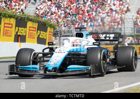 Montreal, Kanada. 09 Juni, 2019. Juni 09, 2019: Williams Rennfahrer George Russell (63) von Großbritannien während der Formel Eins Grand Prix in Montreal, Circuit Gilles Villeneuve in Montreal, Quebec, Kanada Daniel Lea/CSM Credit: Cal Sport Media/Alamy leben Nachrichten Stockfoto