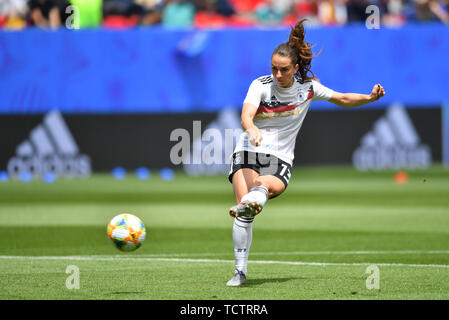 Sara Dabritz (DFB Frauen) (13) in der torwart während des Warm-up, 08.06.2019, Rennes (Frankreich), Fußball, Wm 2019 die FIFA Frauen, Deutschland - China, FIFA-Bestimmungen verbieten die Verwendung von Fotografien als BILDSEQUENZEN UND/ODER QUASI-VIDEO. | Verwendung weltweit Stockfoto