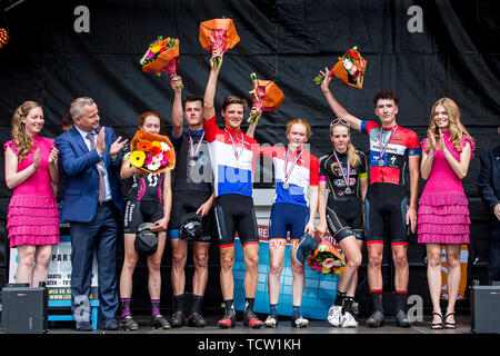 GOIRLE - streetrace Goirle 10-06-2019. Oranjeplein. Buitensport, Wielrennen. Während Streetrace Gorile. Credit: Pro Schüsse/Alamy leben Nachrichten Stockfoto