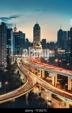 City Night Scene Stockfoto