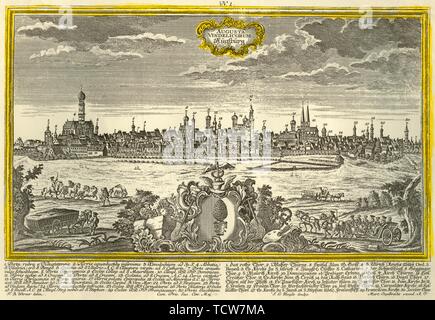 Augsburg, c 1740. Schöpfer: Johann Georg Ringlin. Stockfoto